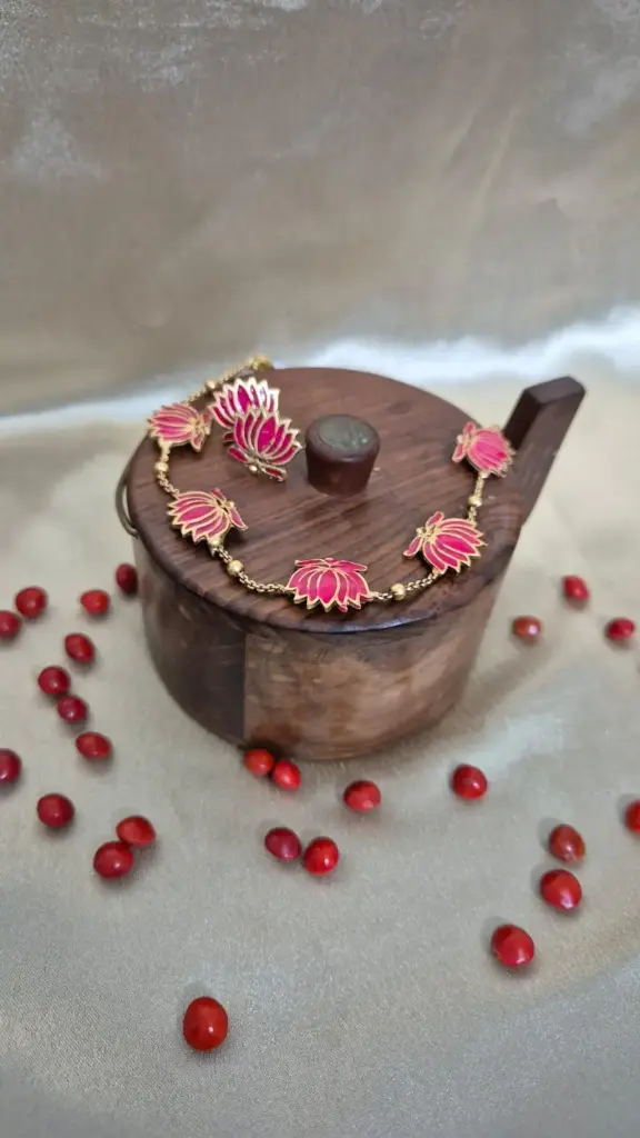Trending Unique Lotus | Jewellery | Gold Plated | ethnic Party Adjustable sizing