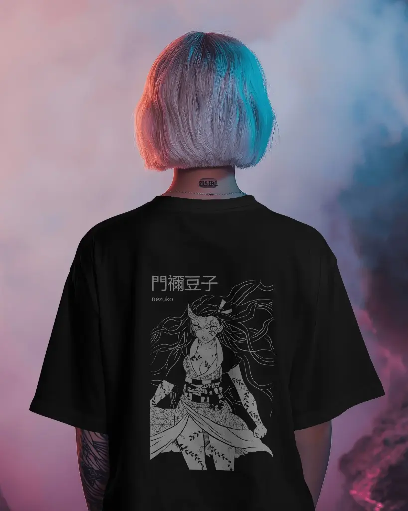 Nezuko Kamado From Demon Slayer  | Oversized T-shirt | ANIME | WOMENS