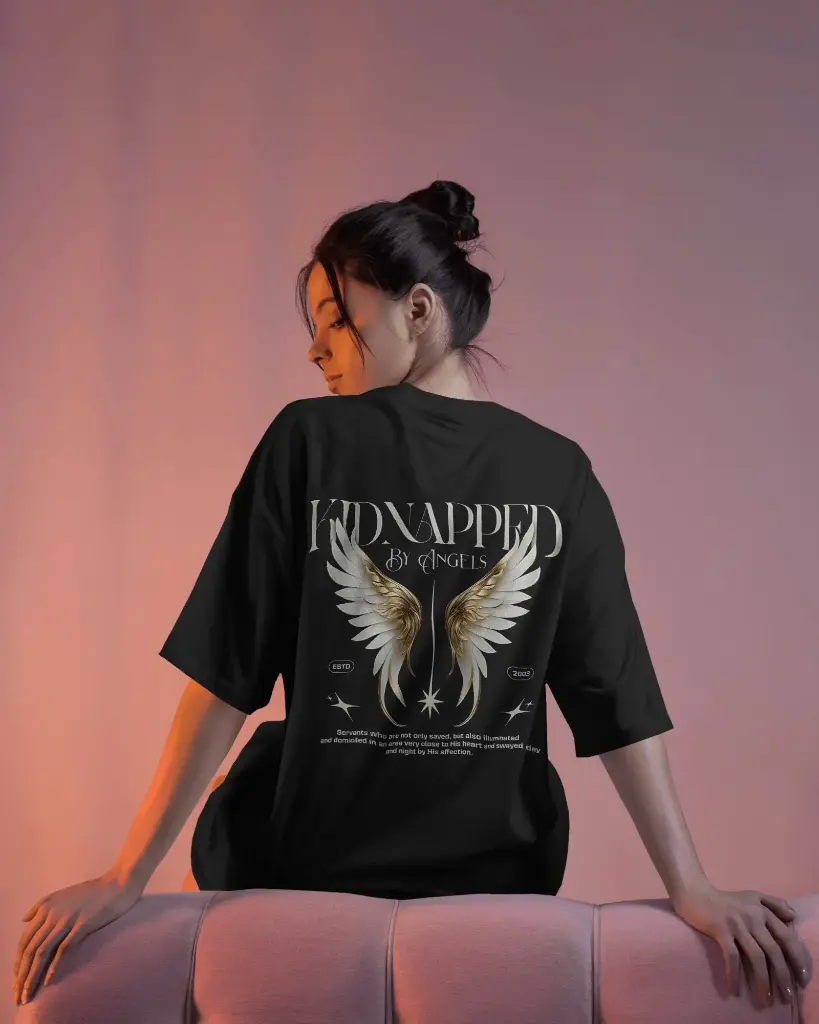 Angel Wing Printed | Oversized T-shirt |