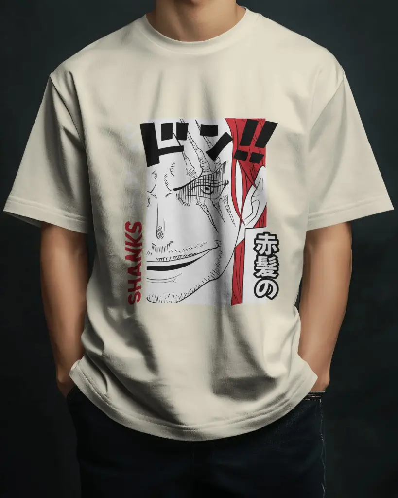 SHANKS FROM ONE PIECE  | Oversized T-shirt | ANIME | UNISEX