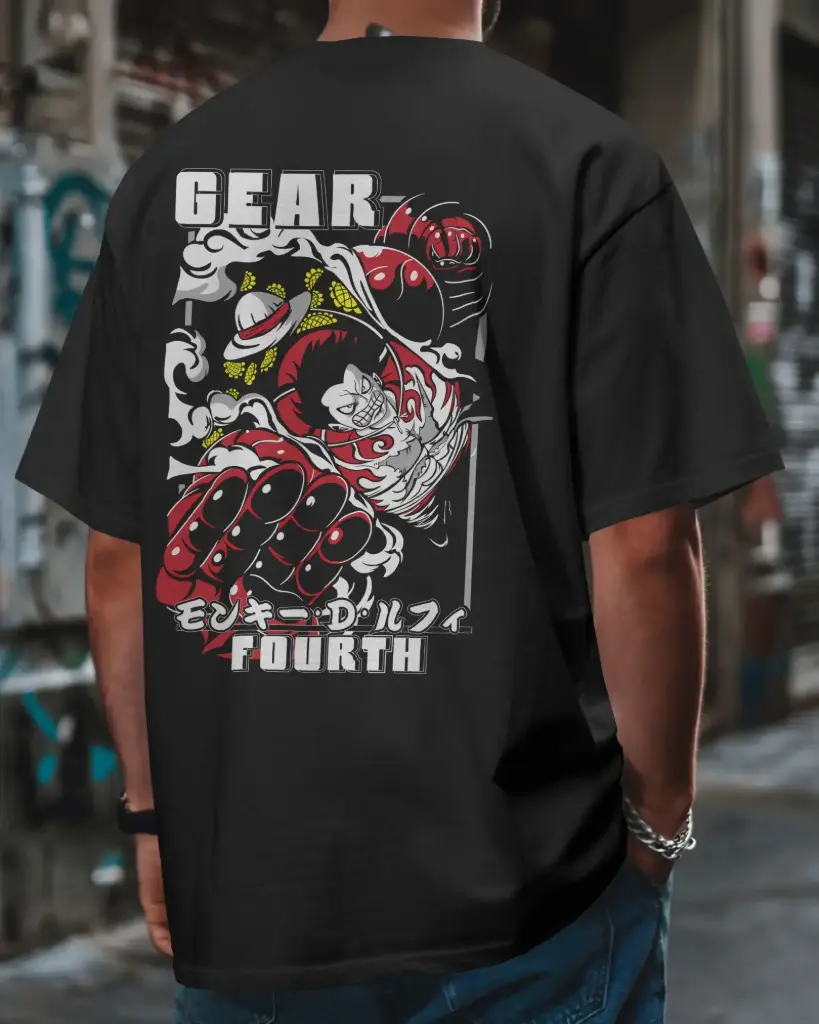 LUFFY GEAR FORTH FROM ONE PIECE| Oversized T-shirt | ANIME | UNISEX