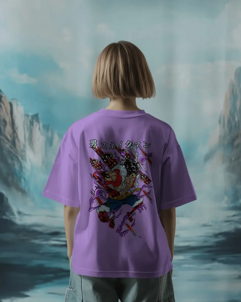 MONKEY D LUFFY SNAKE MAN FORM FROM ONE PIECE | Oversized T-shirt | ANIME | UNISEX