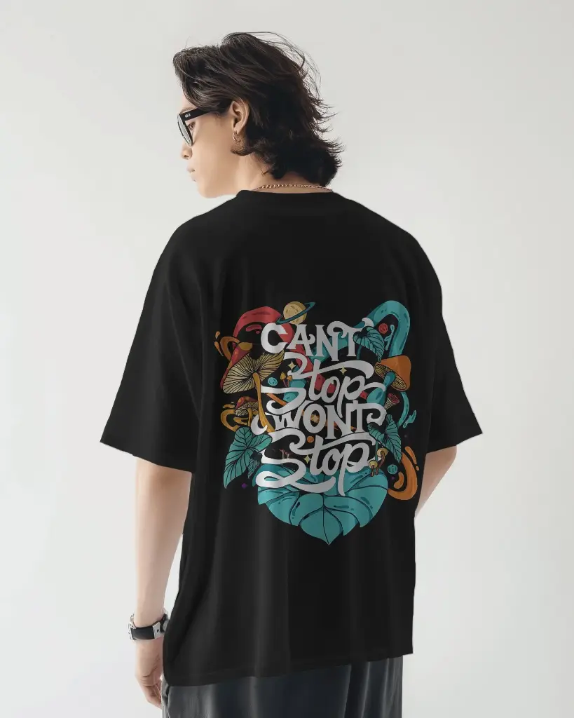 Wild Trap font  Printed | Oversized T-shirt | Unisex