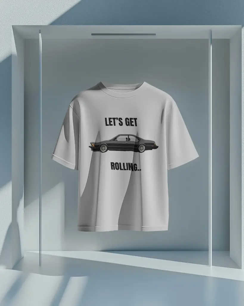 LETS GET ROLLING CAR | PRINTRED | T SHIRT | CARS