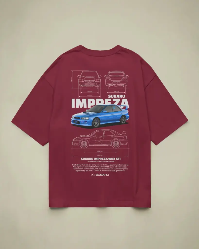 SUBARU IMPREZA CAR | PRINTED | TSHIRT