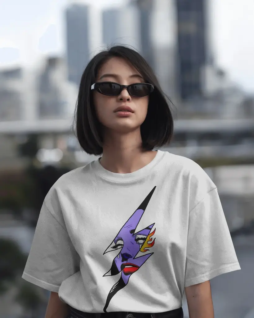 LIGHTNING CIESZ  | oversized T-shirt | Womens