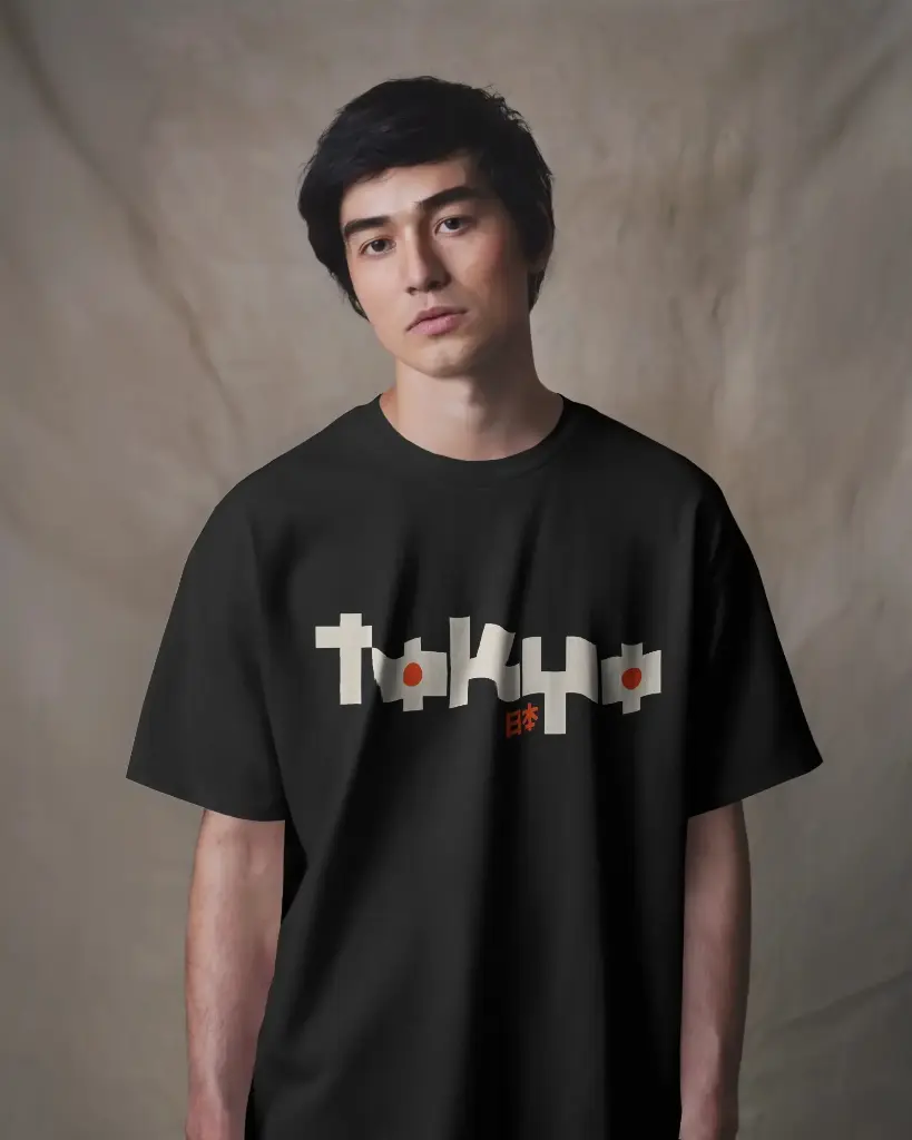 TOKYO Japanese Font | Oversized T-shirt | Unisex