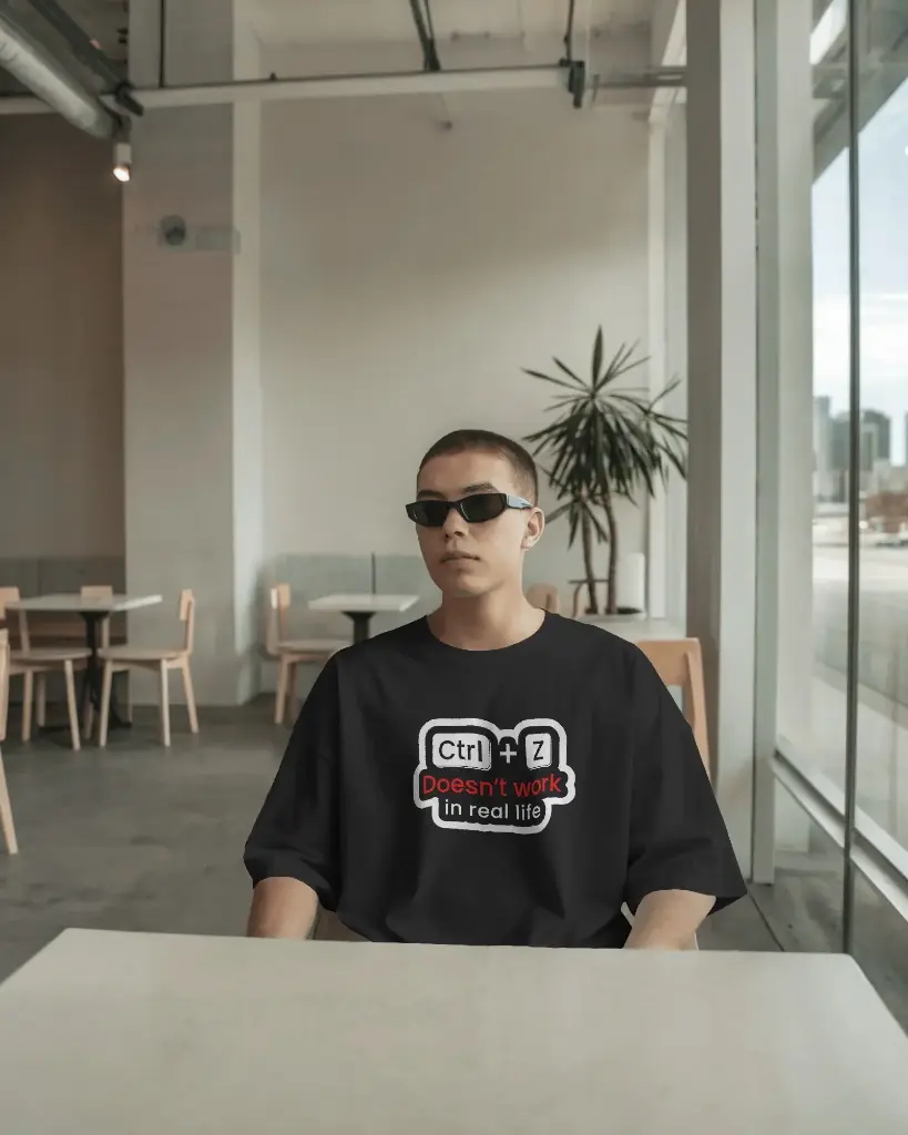 CTRL+Z life conops | Oversized T-shirt | Unisex