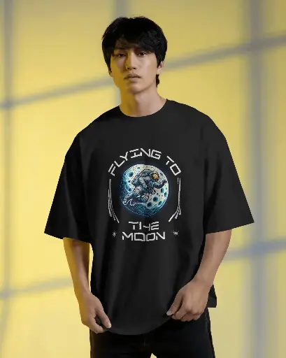 [0061] FLYING TO THE MOON Conops| Oversized T-shirt | Unisex