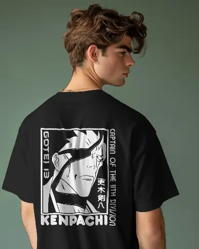 [A001] KENPACHI | Oversized T-shirt | ANIME |
