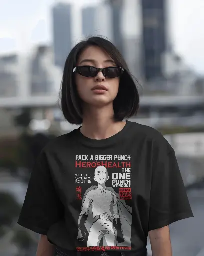 [A0011] One Punch Man  | Oversized T-shirt | ANIME | UNISEX