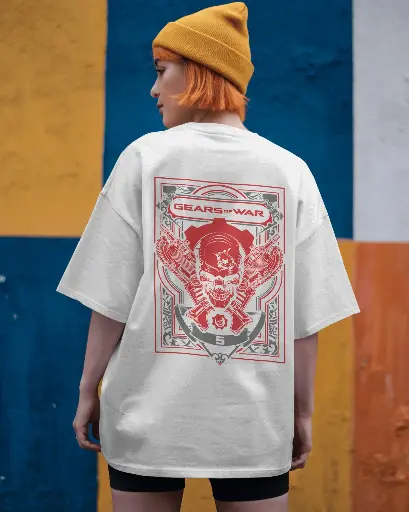 [A0017] Gears of War  | Oversized T-shirt | ANIME | UNISEX
