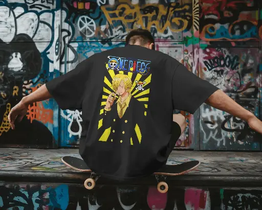 [A0022] Vinsmoke Sanji from one piece  | Oversized T-shirt | ANIME | UNISEX