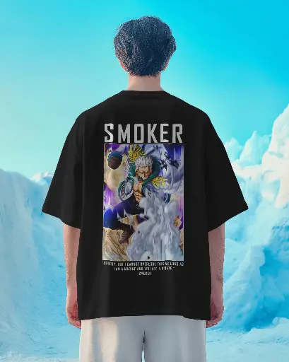 [A0026] SMOKER FROM ONE PIECE  | Oversized T-shirt | ANIME | UNISEX