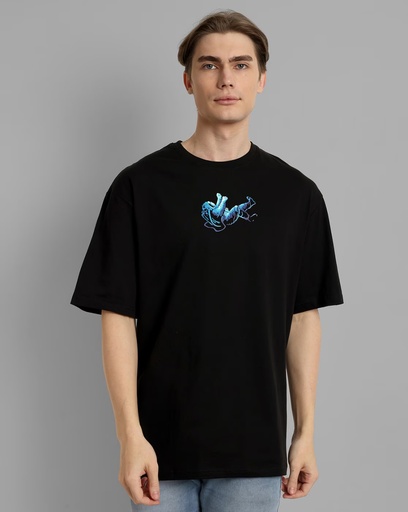 Astronaut addition Men Boxy Fit Crew-Neck T-Shirt | Brand - Tom Hiddle