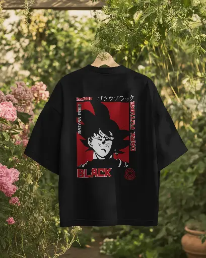 [A0033] SAIYAN ROSE , ZAMASU | Oversized T-shirt | ANIME | MENS