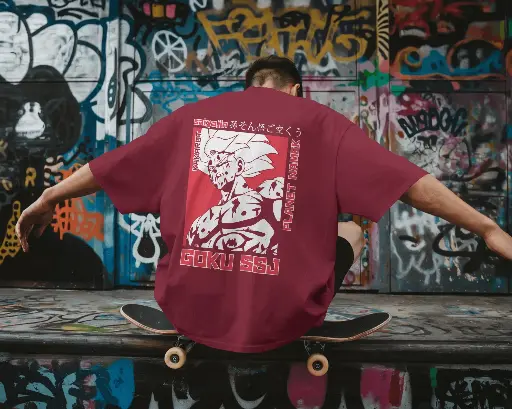 [A0035]  GOKU SSJ  | Oversized T-shirt | ANIME | MENS