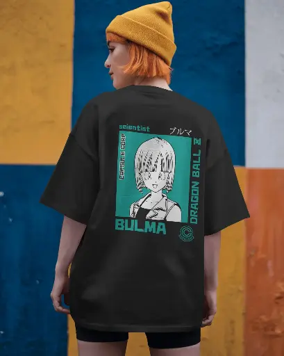 [A0036] BULMA , Dragon Ball  | Oversized T-shirt | ANIME | WOMENS