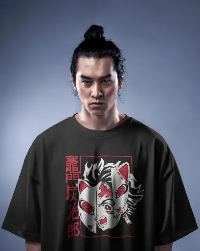 [A0041] Kamado Tanjiro Anime | Oversized T-shirt | ANIME | UNISEX