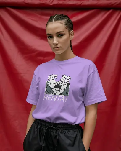 [A0046] HENTAI Anime| Oversized T-shirt | ANIME | Womens