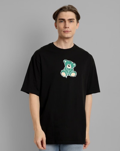 Men Graphic Print Boxy Fit Crew-Neck T-Shirt