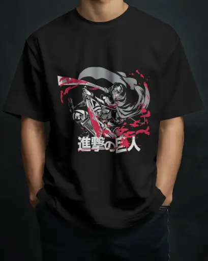 [A00102] ATTACK ON TITAN | Oversized T-shirt | ANIME | UNISEX