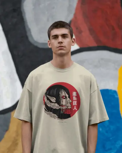 [A00100] ATTACK ON TITAN | Oversized T-shirt | ANIME | UNISEX