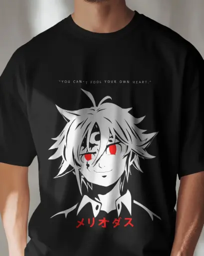 [A0097] MELIODAS FROM THE SEVEN DEADLY SINS | Oversized T-shirt | ANIME | UNISEX