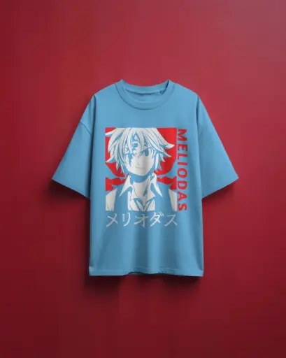 [A0096] MELIODAS FROM THE SEVEN DEADLY SINS | Oversized T-shirt | ANIME | UNISEX