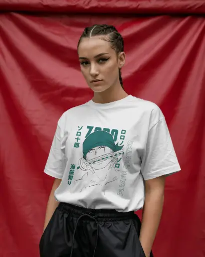 [A0094] ZORO FROM PIRATE HUNTER | Oversized T-shirt | ANIME | UNISEX