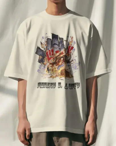 [A0093] MONKEY D. LUFFY | Oversized T-shirt | ANIME | UNISEX