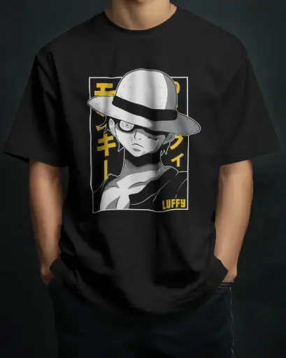 [A0092] LUFFY | Oversized T-shirt | ANIME | UNISEX