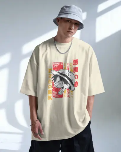 [A0087] LUFFY ONE PIECE | Oversized T-shirt | ANIME | UNISEX