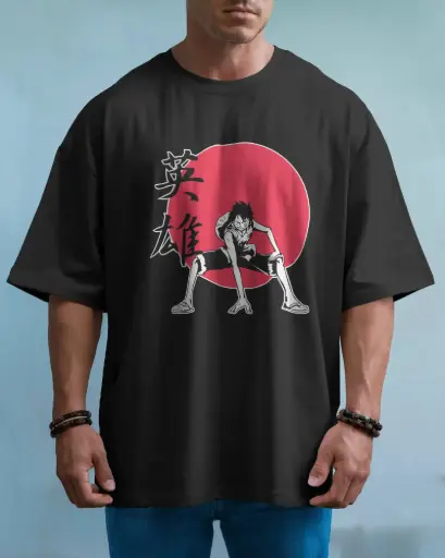 [A0084] LUFFY ONE PIECE | Oversized T-shirt | ANIME | UNISEX