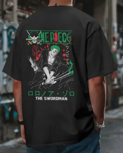 [A0074] THE SWORDMAN ON PIECE | Oversized T-shirt | ANIME | UNISEX