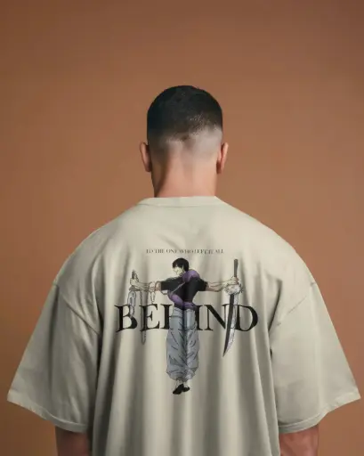 [S002] JUJUTSU | BEHIND | ANIME | PRINTED | T SHIRT |