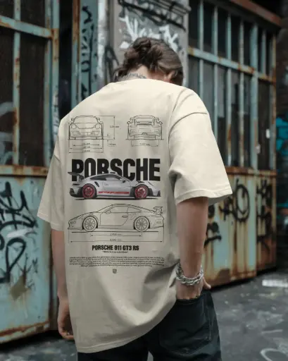 [C001] PORCHE | PRINTED | T SHIRT | CARS