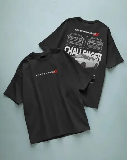 [C006] DODGE CHALLENGER | PRINTED | T SHIRT | CARS