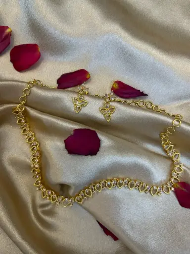 Elite premium stone , trendy | gold-plated necklace set | ethnic & party  type