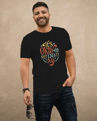 [0044/] Fabric print | Round neck | Regular fit