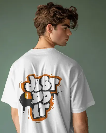 [004/] Just do it  Printed | Oversized T-shirt |