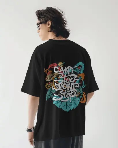 [007/] Wild Trap font  Printed | Oversized T-shirt | Unisex