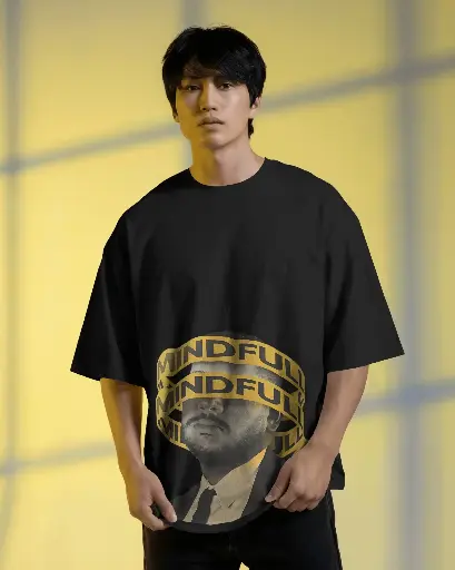 [0038/] Mind Trial Psyco Printed | Oversized T-shirt |